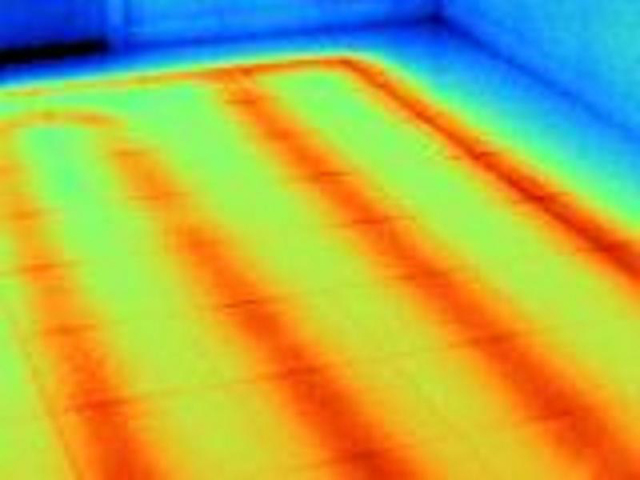 Radiant heat pipes thermal imaging
