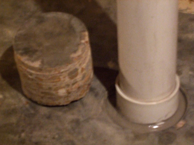 Core drilling for radon mitigation system